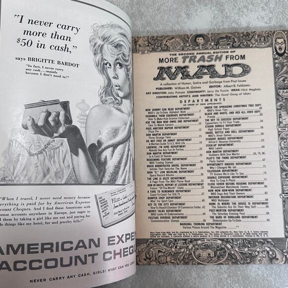 Second Annual Edition Of more Trash From MAD, 1957-1959 Good w/labels - Picture 3 of 11